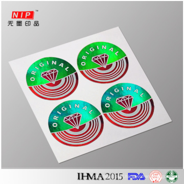 Original Hologram Round Protection Sticker with Promotional Hologram